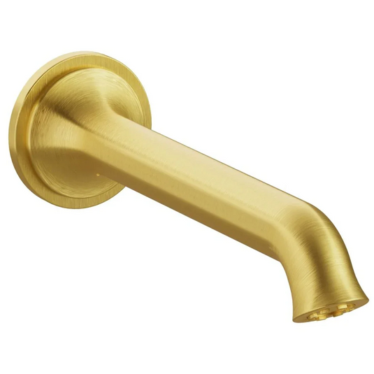 VitrA Origin Classic Wall Mounted Bath Spout - Brushed Gold - A4289925 - Envy Bathrooms Ltd