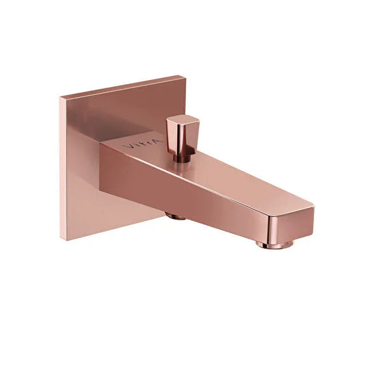 VitrA Root Square Wall Mounted Monohole Bath/Shower Mixer - Soft Copper - A4313129EXP - Envy Bathrooms Ltd
