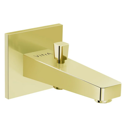 VitrA Root Square Wall Mounted Monohole Bath/Shower Mixer - Soft Gold - A4313174EXP - Envy Bathrooms Ltd