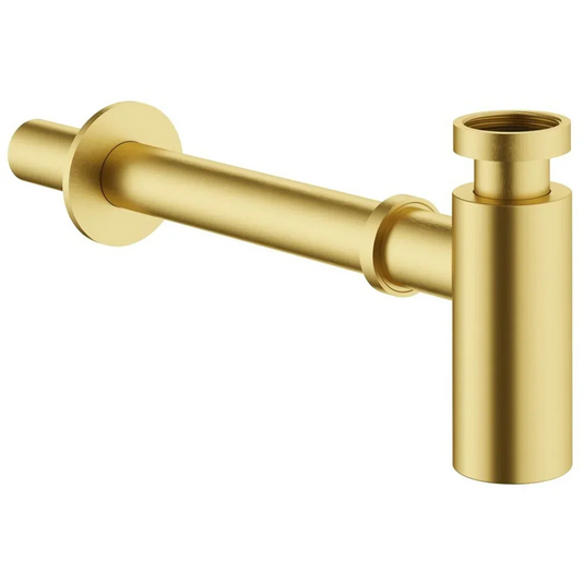 VitrA Universal Bottle Trap - Brushed Gold - A4512325 - Envy Bathrooms Ltd