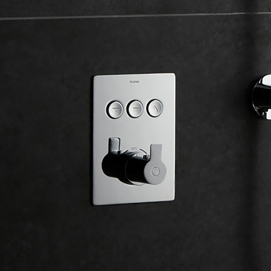 Flova Spring Concealed Manual GoClick 3 button Finishing Kit | SRGO-3