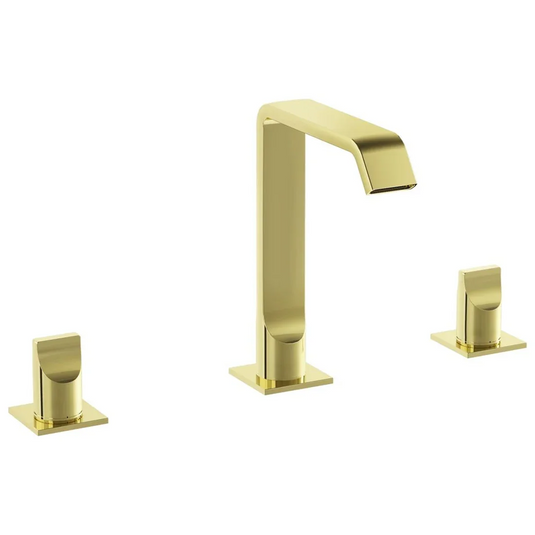 VitrA Suit 3-Hole Basin Mixer - Soft Gold - A4278474 - Envy Bathrooms Ltd