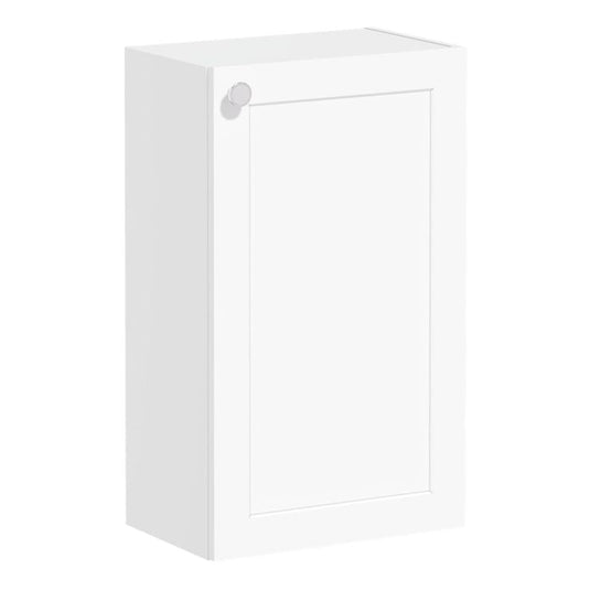 VitrA Root Classic 40cm 1 Door Slim Lower/Base Unit (RH Hinge) | Matt White | 68566 - Envy Bathrooms Ltd