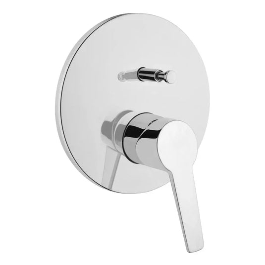 VitrA Solid S Integrated Bath/Shower Mixer - Chrome - A42446EXP - Envy Bathrooms Ltd