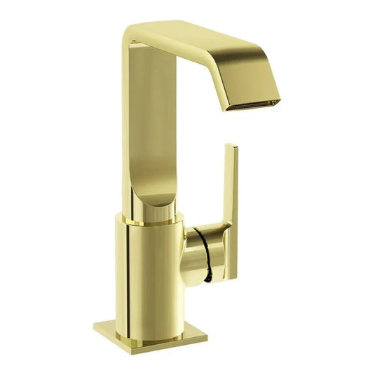VitrA Suit Basin Mixer (Side Handle) - Soft Gold - A4261674 - Envy Bathrooms Ltd