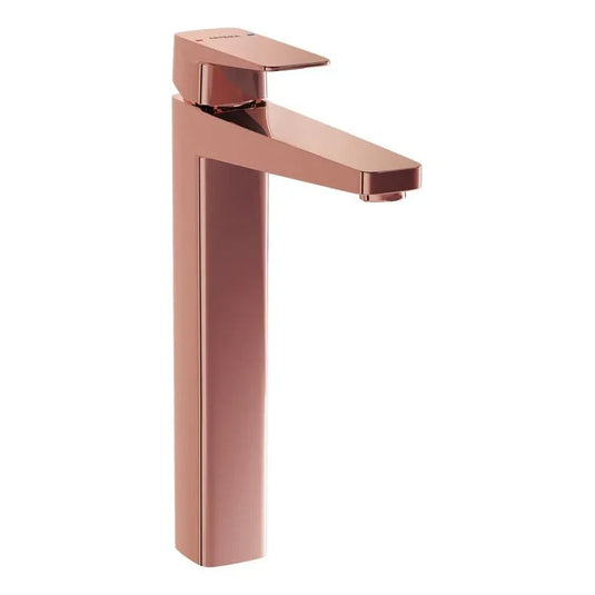 VitrA Root Square Tall Basin Mixer - Soft Copper - A4273329VUK - Envy Bathrooms Ltd