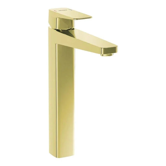 VitrA Root Square Tall Basin Mixer - Soft Gold - A4273374VUK - Envy Bathrooms Ltd