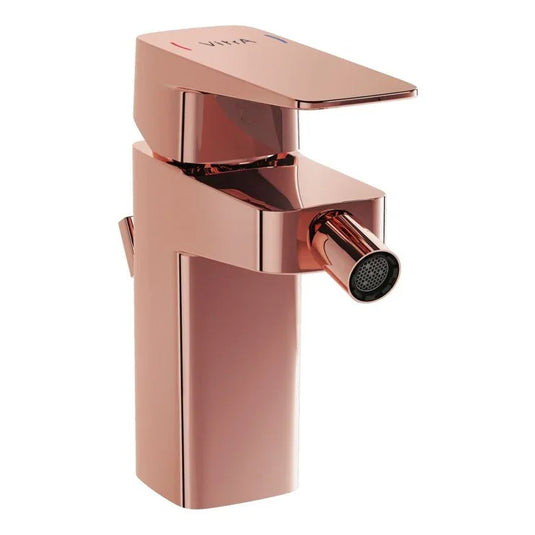 VitrA Root Square Bidet Mixer - Soft Copper - A4273629EXP - Envy Bathrooms Ltd