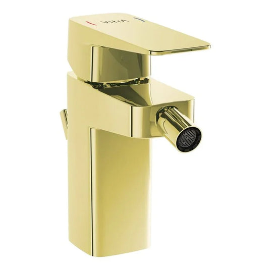 VitrA Root Square Bidet Mixer - Soft Gold - A4273674EXP - Envy Bathrooms Ltd