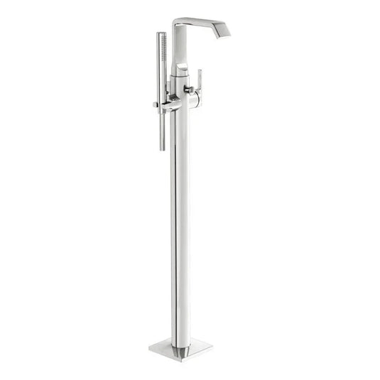 VitrA Suit Floor Standing Bath/Shower Mixer - Chrome - A42769 - Envy Bathrooms Ltd