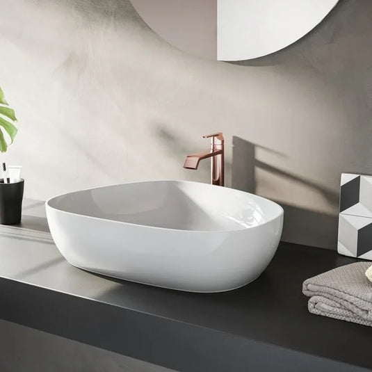 VitrA Suit Tall Basin Mixer (Top Handle) - Soft Copper - A4281429 - Envy Bathrooms Ltd