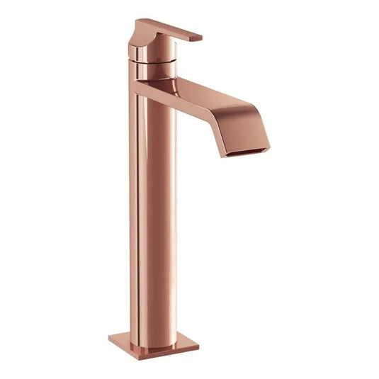 VitrA Suit Tall Basin Mixer (Top Handle) - Soft Copper - A4281429 - Envy Bathrooms Ltd