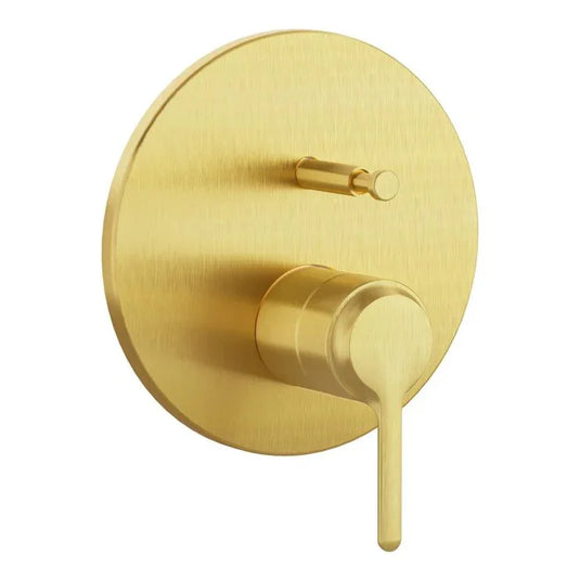 VitrA Origin Classic Integrated Bath Mixer Valve - Brushed Gold - A4289525 - Envy Bathrooms Ltd