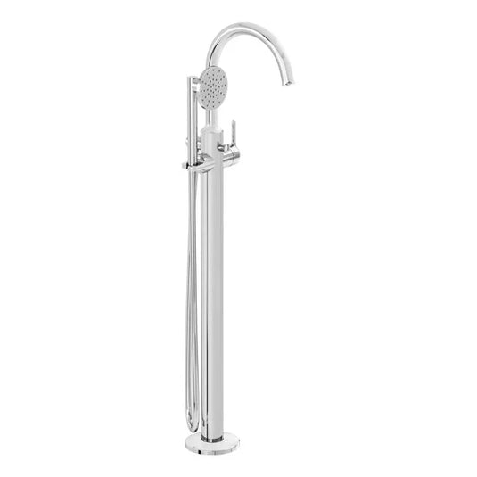 VitrA Origin Classic Floor Standing Bath/Shower Mixer - Chrome - A42898 - Envy Bathrooms Ltd