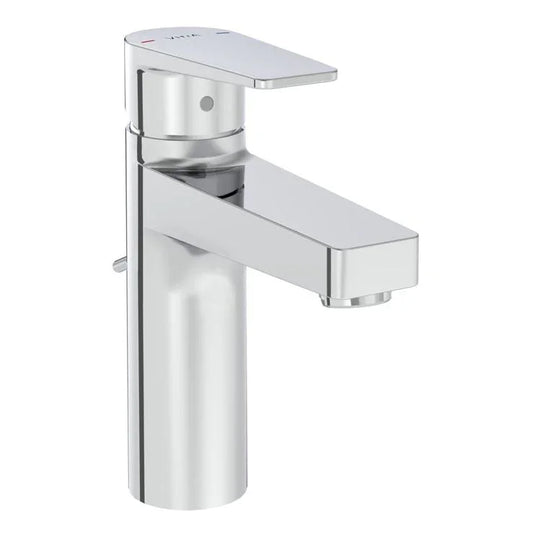 VitrA Flow Square Large Basin Mixer With Waste Lever - Chrome - A42939VUK - Envy Bathrooms Ltd