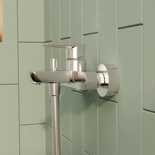 VitrA Flow Soft Wall Mounted Bath/Shower Mixer - Chrome - A42946EXP - Envy Bathrooms Ltd