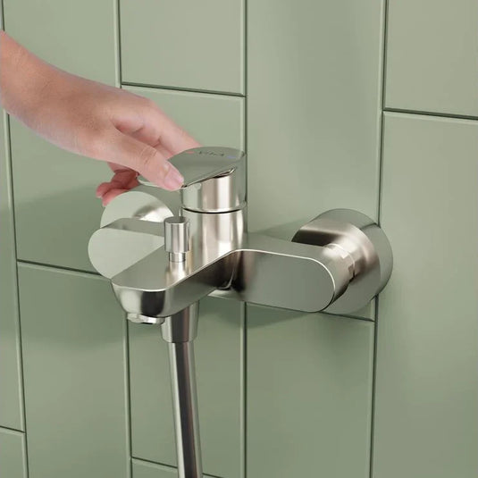 VitrA Flow Soft Wall Mounted Bath/Shower Mixer - Chrome - A42946EXP - Envy Bathrooms Ltd