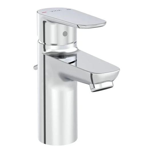 VitrA Flow Soft Basin Mixer With Waste Lever - Chrome - A43026VUK - Envy Bathrooms Ltd