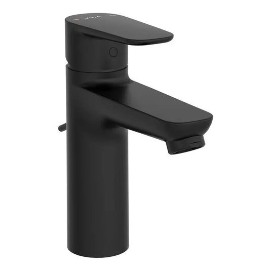 VitrA Flow Soft Large Basin Mixer With Waste Lever - Matt Black - A4302736VUK - Envy Bathrooms Ltd