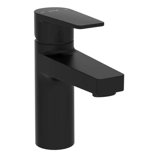 VitrA Flow Square Basin Mixer - Matt Black - A4304436VUK - Envy Bathrooms Ltd