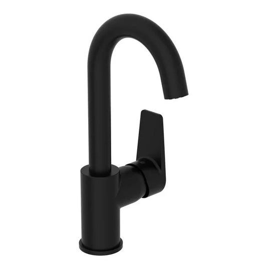 VitrA Flow Square Swivel Basin Mixer - Matt Black - A4316536VUK - Envy Bathrooms Ltd