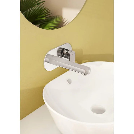 VitrA Flow Soft Wall Mounted Basin Mixer - Chrome - A43175EXP - Envy Bathrooms Ltd