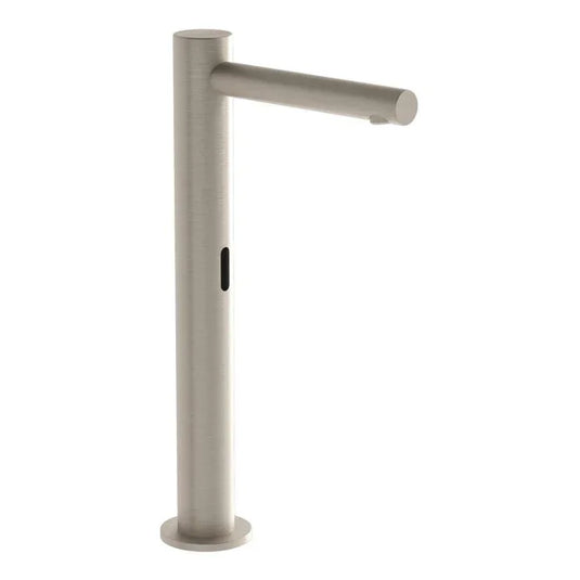 VitrA Origin Touch Free Tall Basin Mixer (Mains) - Brushed Nickel - A4722134VUK - Envy Bathrooms Ltd