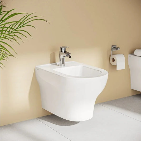 VitrA Flow Round Bidet Mixer - Chrome - A42933VUK - Envy Bathrooms Ltd