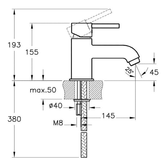 VitrA Minimax S Monohole Bath Filler - Chrome - A42111VUK - Envy Bathrooms Ltd