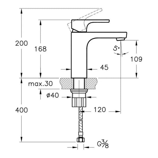 VitrA Minimax S Basin Taps - Chrome - A42362VUK - Envy Bathrooms Ltd