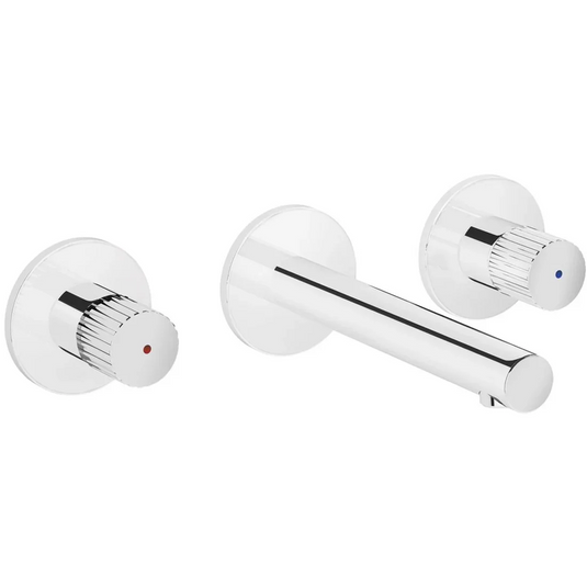 VitrA Origin Wall Mounted 3-Hole Basin Mixer - Chrome - A42582 - Envy Bathrooms Ltd