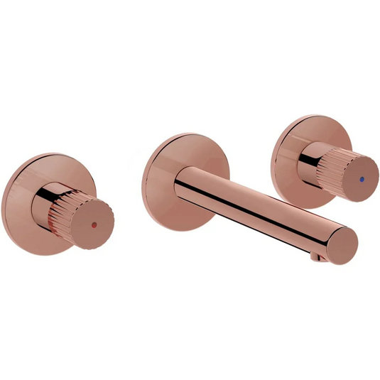 VitrA Origin Wall Mounted 3-Hole Basin Mixer - Soft Copper - A4258229 - Envy Bathrooms Ltd