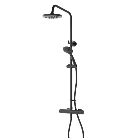 Aqualisa AQ Dual Outlet Thermostatic Shower with Cool Touch - Matt Black - AQ150BAR2.MB - Envy Bathrooms Ltd