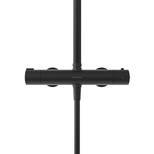 Aqualisa AQ Dual Outlet Thermostatic Shower with Cool Touch - Matt Black - AQ150BAR2.MB - Envy Bathrooms Ltd