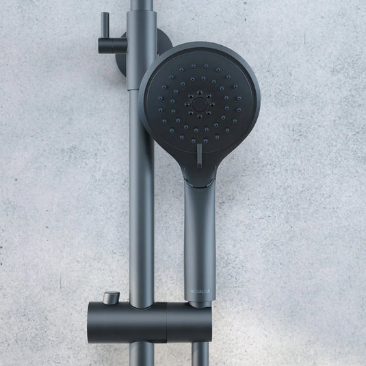Aqualisa AQ Dual Outlet Thermostatic Shower with Cool Touch - Matt Black - AQ150BAR2.MB - Envy Bathrooms Ltd