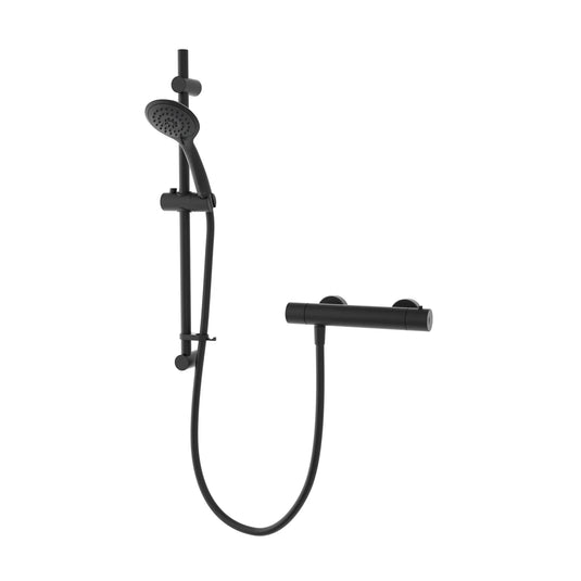 Aqualisa AQ Thermostatic Bar Valve with Cool Touch - Matt Black - AQ75BAR1.MB - Envy Bathrooms Ltd