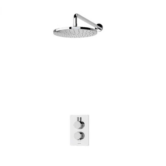 Aqualisa Dream Concealed Thermostatic Mixer Shower Single Outlet With Wall Fixed Head - Square - Chrome - DRMDCV1.FW.SQR - Envy Bathrooms Ltd