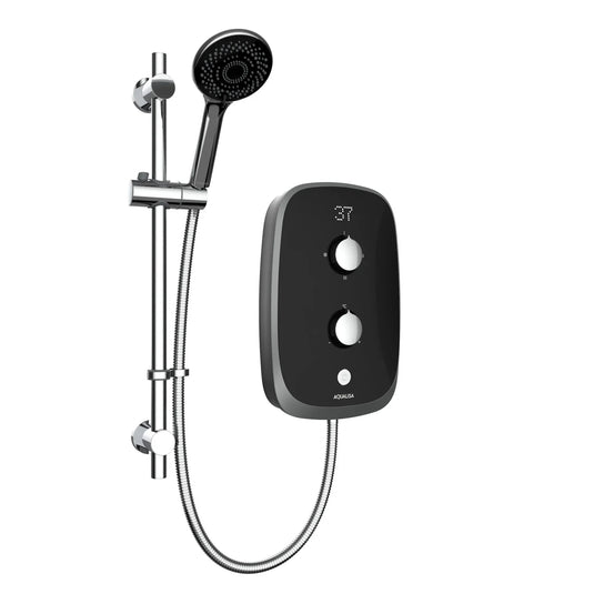 Aqualisa Evolve 9.5KW Electric Shower Kit - Midnight Black - VOTZ26 - Envy Bathrooms Ltd