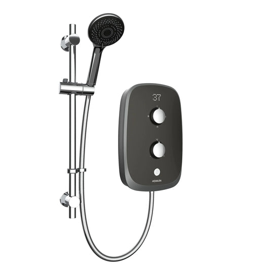 Aqualisa Evolve 9.5KW Electric Shower Kit - Space Grey - VOXZ26 - Envy Bathrooms Ltd