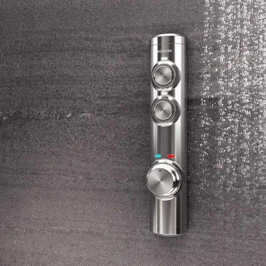 Aqualisa iSystem Smart Shower Concealed with Adjustable and Wall Fix Head - Gravity Pumped - Chrome - ISD.A2.BV.DVFW.23 - Envy Bathrooms Ltd