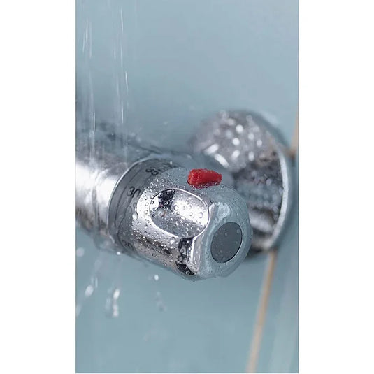 Aqualisa Midas 100 Exposed Thermostatic Bar Valve with Slide Rail Kit & Easy Fit Bracket - Chrome - MD100EBAR - Envy Bathrooms Ltd