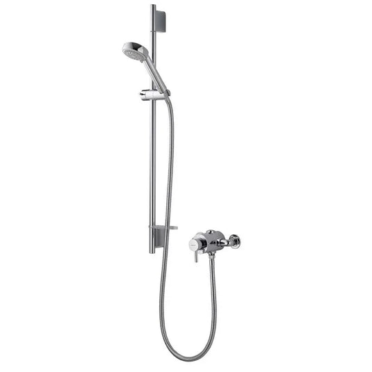 Aqualisa Siren SL Exposed Shower & 90mm Harmony Head - Chrome - SRN001EA - Envy Bathrooms Ltd