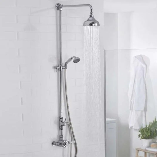 Bristan 1901 Thermostatic Exposed Dual Mixer Shower with Rigid Riser Kit | N2 CSHXDIV C - Envy Bathrooms Ltd