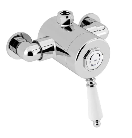 Bristan 1901 Thermostatic Exposed Single Control Shower Valve Top Outlet | N2 SQSHXTVO C - Envy Bathrooms Ltd