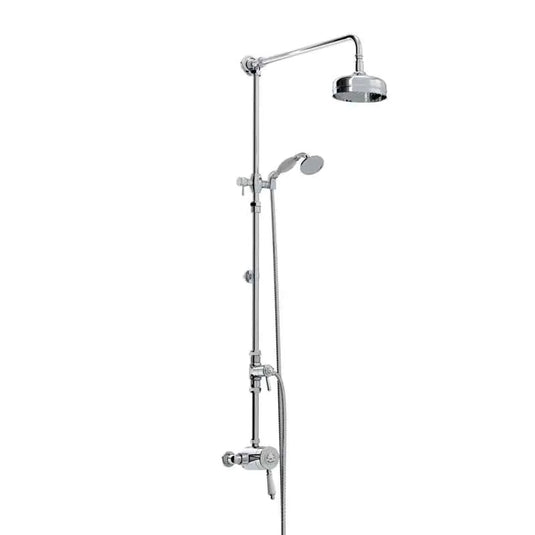 Bristan 1901 Thermostatic Exposed Single Mixer Shower with Rigid Riser Kit | N2 SQSHXDIV C - Envy Bathrooms Ltd