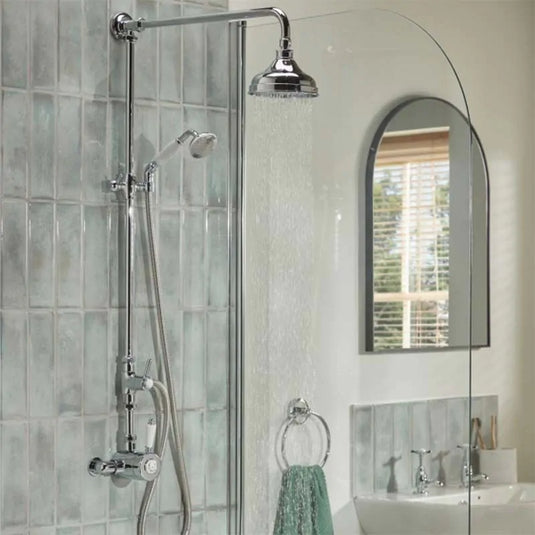 Bristan 1901 Thermostatic Exposed Single Mixer Shower with Rigid Riser Kit | N2 SQSHXDIV C - Envy Bathrooms Ltd