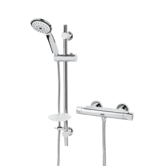 Bristan Artisan Thermostatic Bar Shower Valve with Adjustable Riser Rail Kit | AR2 SHXMTFF C - Envy Bathrooms Ltd