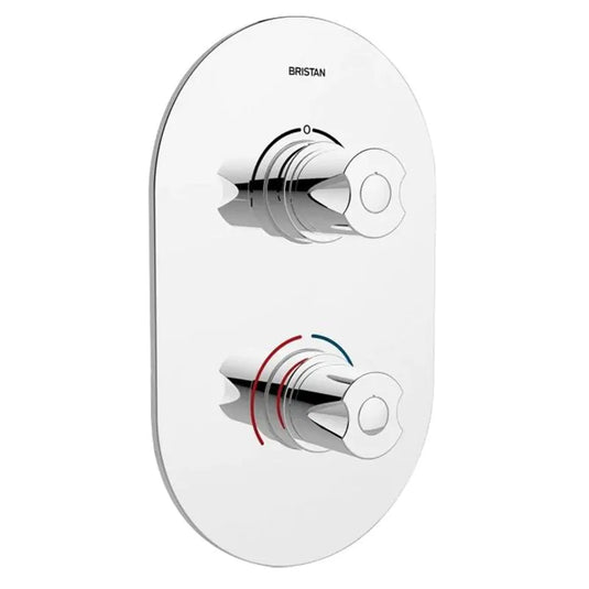 Bristan Artisan Thermostatic Concealed Mixer Shower Valve with Diverter Chrome | AR3 SHCDIV C - Envy Bathrooms Ltd