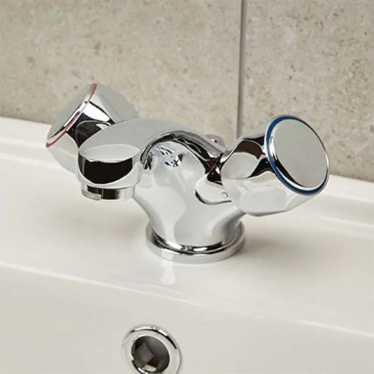 Bristan Club Basin Mixer with Pop-Up Waste Chrome | VAC BAS C MT - Envy Bathrooms Ltd
