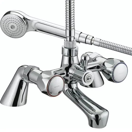 Bristan Club Pillar Bath Shower Mixer Chrome | VAC PBSM C MT - Envy Bathrooms Ltd